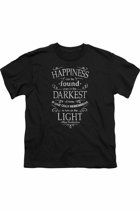 Harry Potter Happiness Short Sleeve Juvenile Tee / T-Shirt graphic tees for boys, polo shirts boys