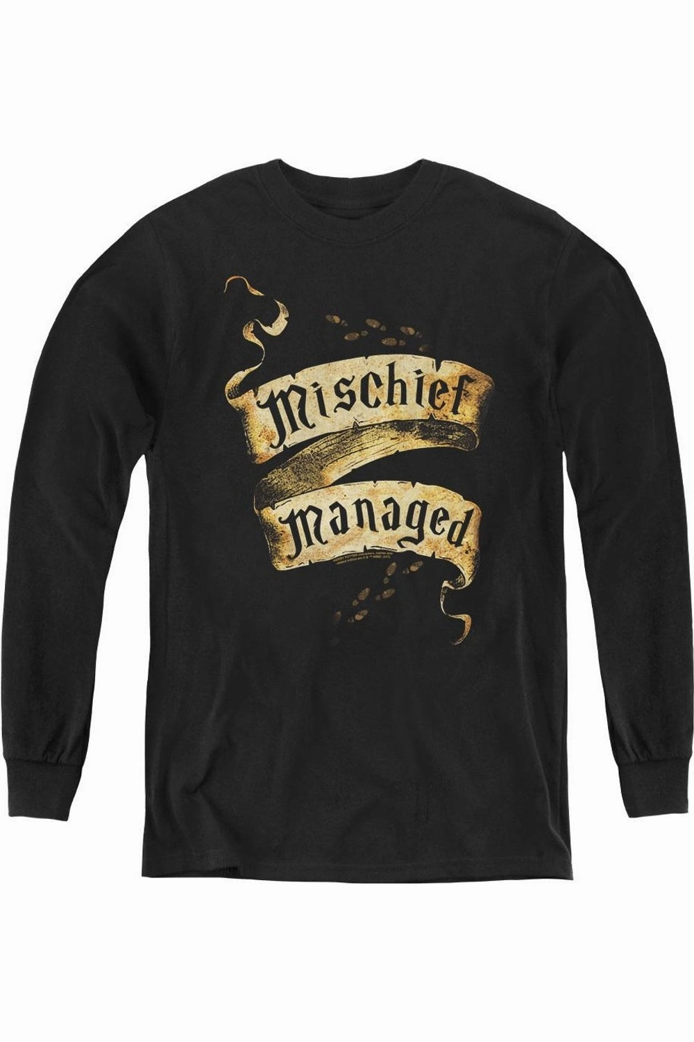 Harry Potter Mischief Managed Youth Long Sleeve Tee / T-Shirt graphic tees for boys, polo shirts boys