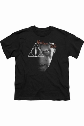 Harry Potter Nowhere Is Safe Short Sleeve Youth Tee / T-Shirt graphic tees for boys, polo shirts boys