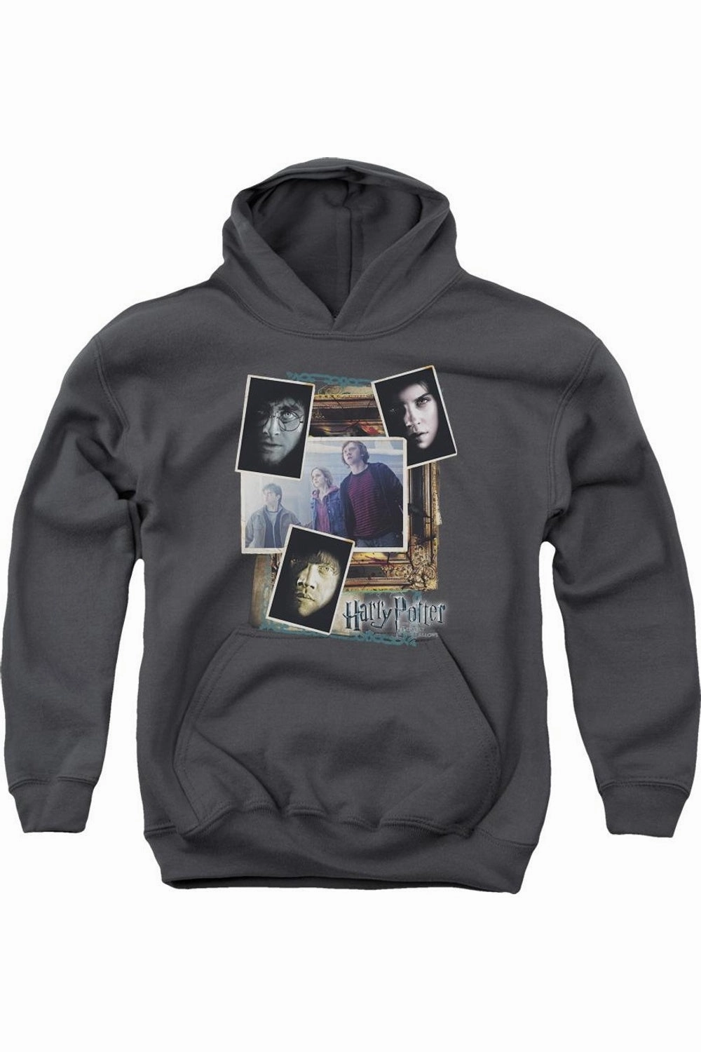Harry Potter Trio Collage Youth Pull Over Hoodie / Hooded Sweatshirt graphic tees for boys, polo shirts boys