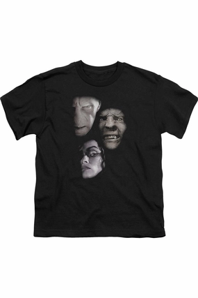 Harry Potter Villian Heads Short Sleeve Juvenile Tee / T-Shirt graphic tees for boys, polo shirts boys