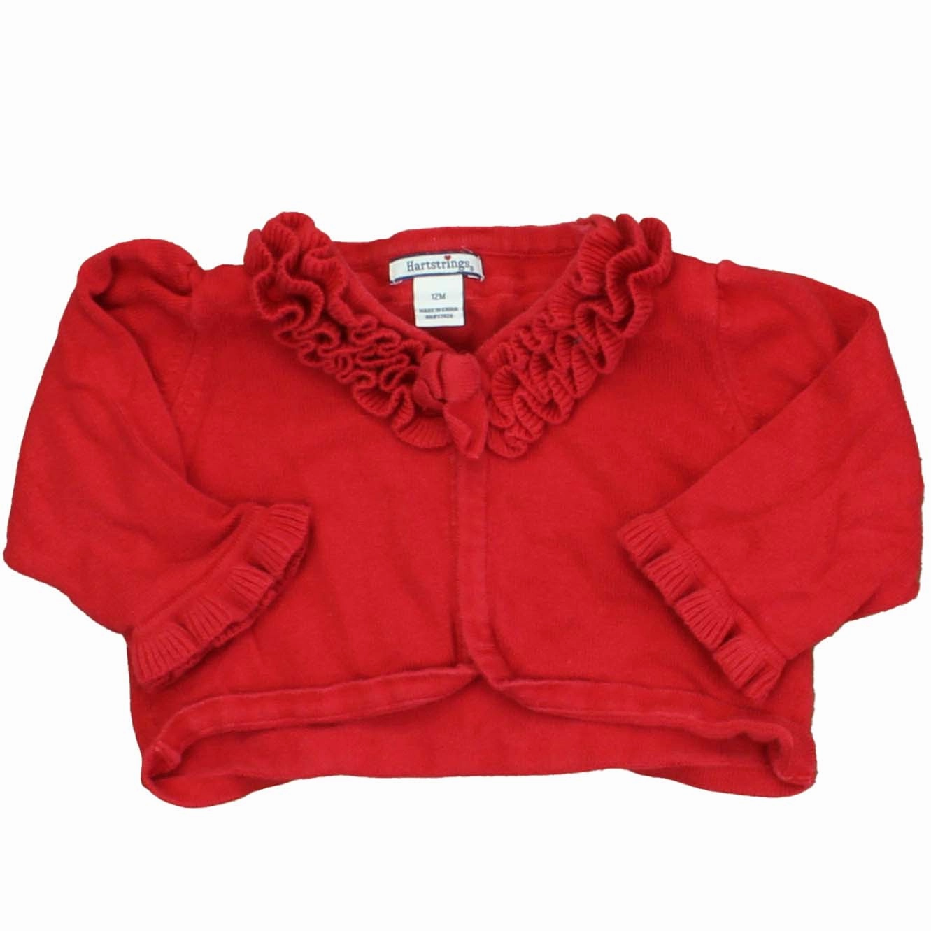 Hartstrings Girls Red Cardigan girls knit pullovers, cardigan sweaters girls