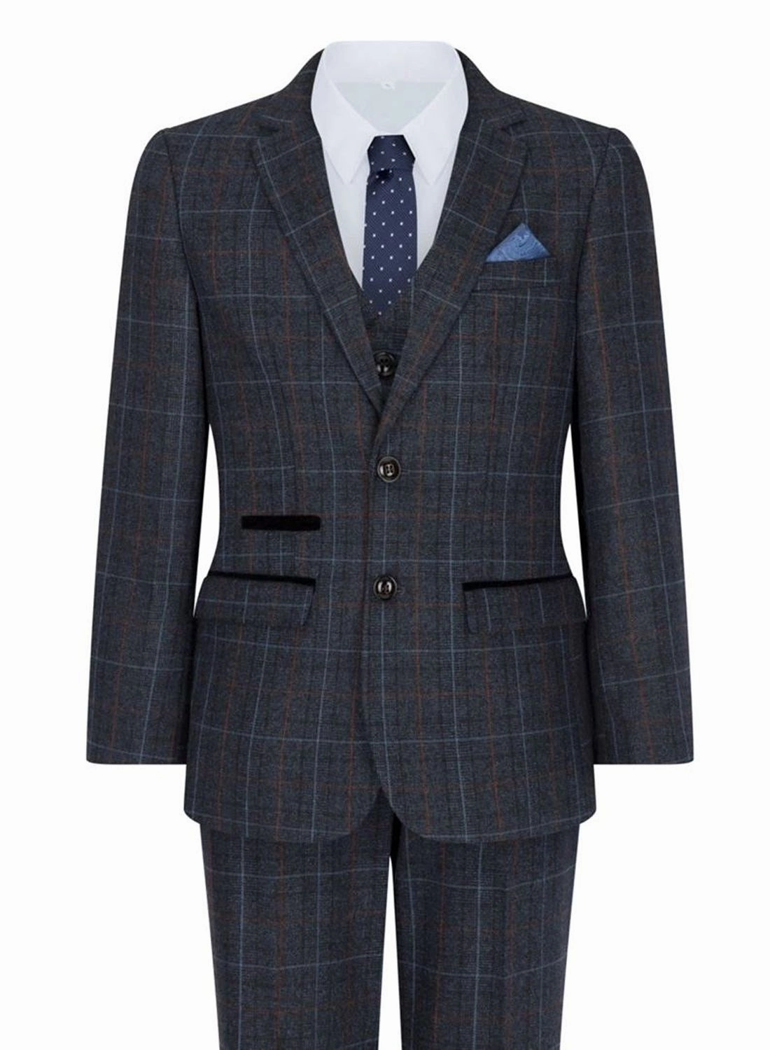 Harvey 3 Piece Tweed Suit Herringbone 2-piece outfit boys, toddler matching sets