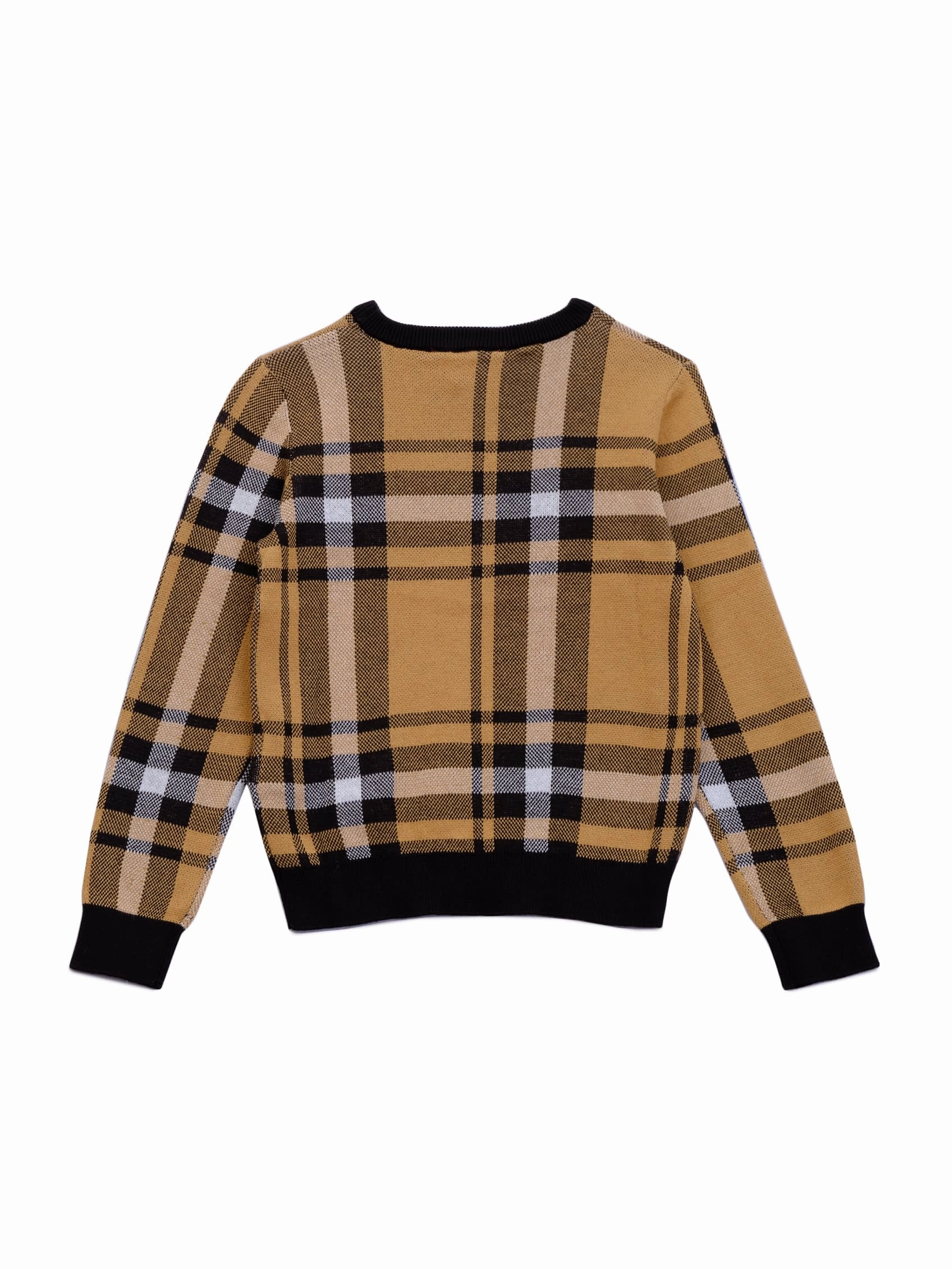 Hertz Plaid Sweater (7-16) Boys Half Zip Pullover