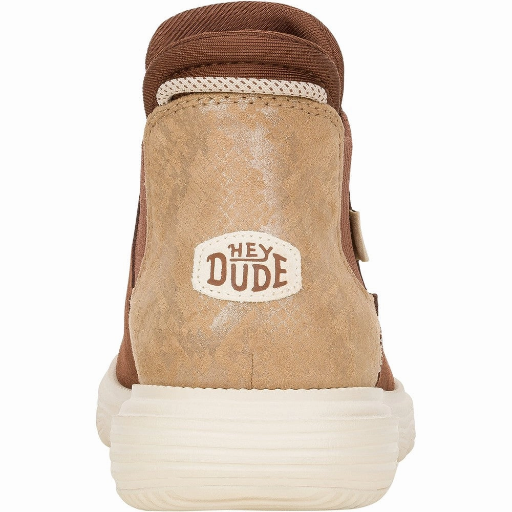 HEYDUDE Branson Suede Novelty Ankle Boots Women's Sneakers Casual Walking Shoes