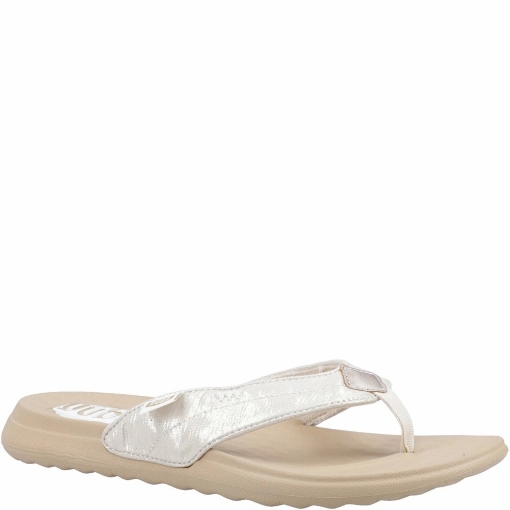 HEYDUDE Christi Flip Classic Sandal Lightweight Running Shoes,Slip On Athletic Shoes,Breathable Workout Shoes