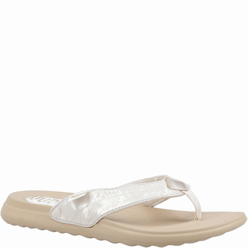 HEYDUDE Christi Flip Classic Sandal Lightweight Running Shoes,Slip On Athletic Shoes,Breathable Workout Shoes