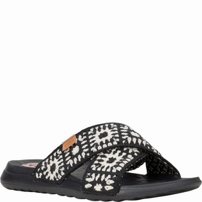 HEYDUDE Christi Slide Cottage Crochet Mule Lightweight Running Shoes,Slip On Athletic Shoes,Breathable Workout Shoes