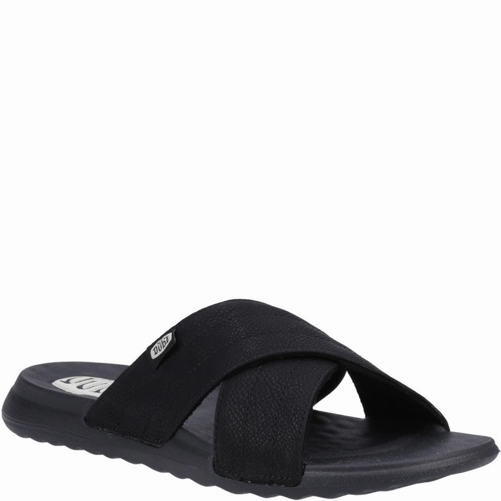 HEYDUDE Christi Slide Distressed Sandal Lightweight Running Shoes,Slip On Athletic Shoes,Breathable Workout Shoes