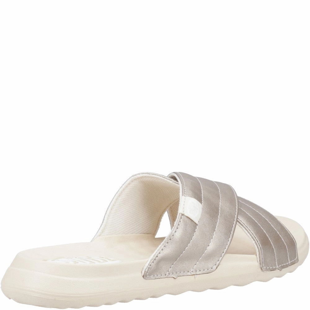 HEYDUDE Christi Slide Distressed Sandal Women's Sneakers Casual Walking Shoes
