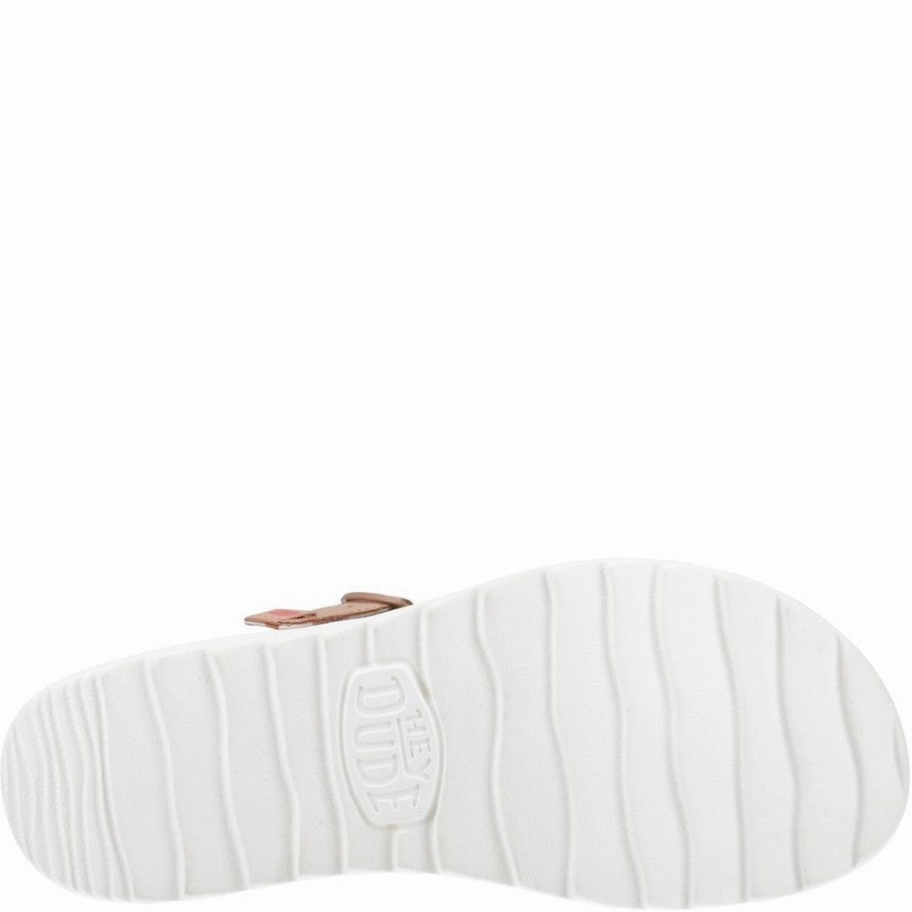 HEYDUDE Delray Buckle Classic Sandal Women's Sneakers Casual Walking Shoes
