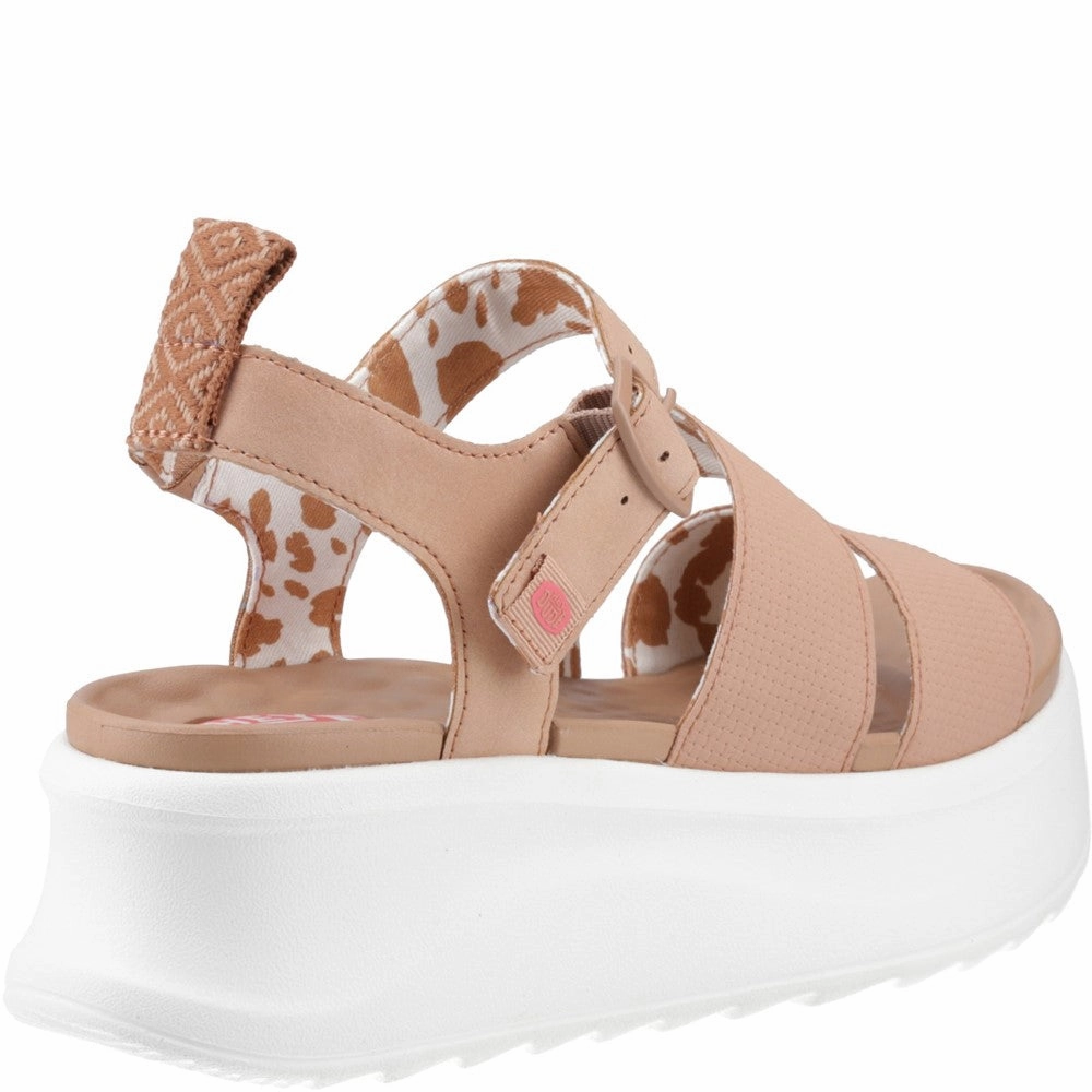 HEYDUDE Delray Buckle Classic Sandal Women's Sneakers Casual Walking Shoes