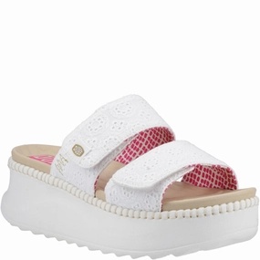 HEYDUDE Delray Slide Eyelet Sandal Lightweight Running Shoes,Slip On Athletic Shoes,Breathable Workout Shoes