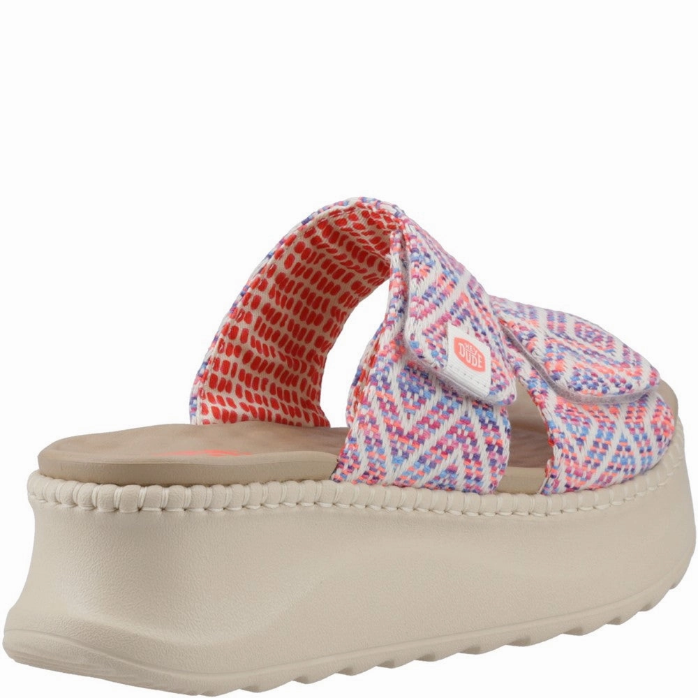 HEYDUDE Delray Slide Surf Baja Sandal Women's Sneakers Casual Walking Shoes