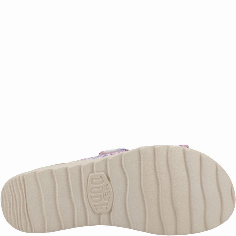 HEYDUDE Delray Slide Surf Baja Sandal Women's Sneakers Casual Walking Shoes