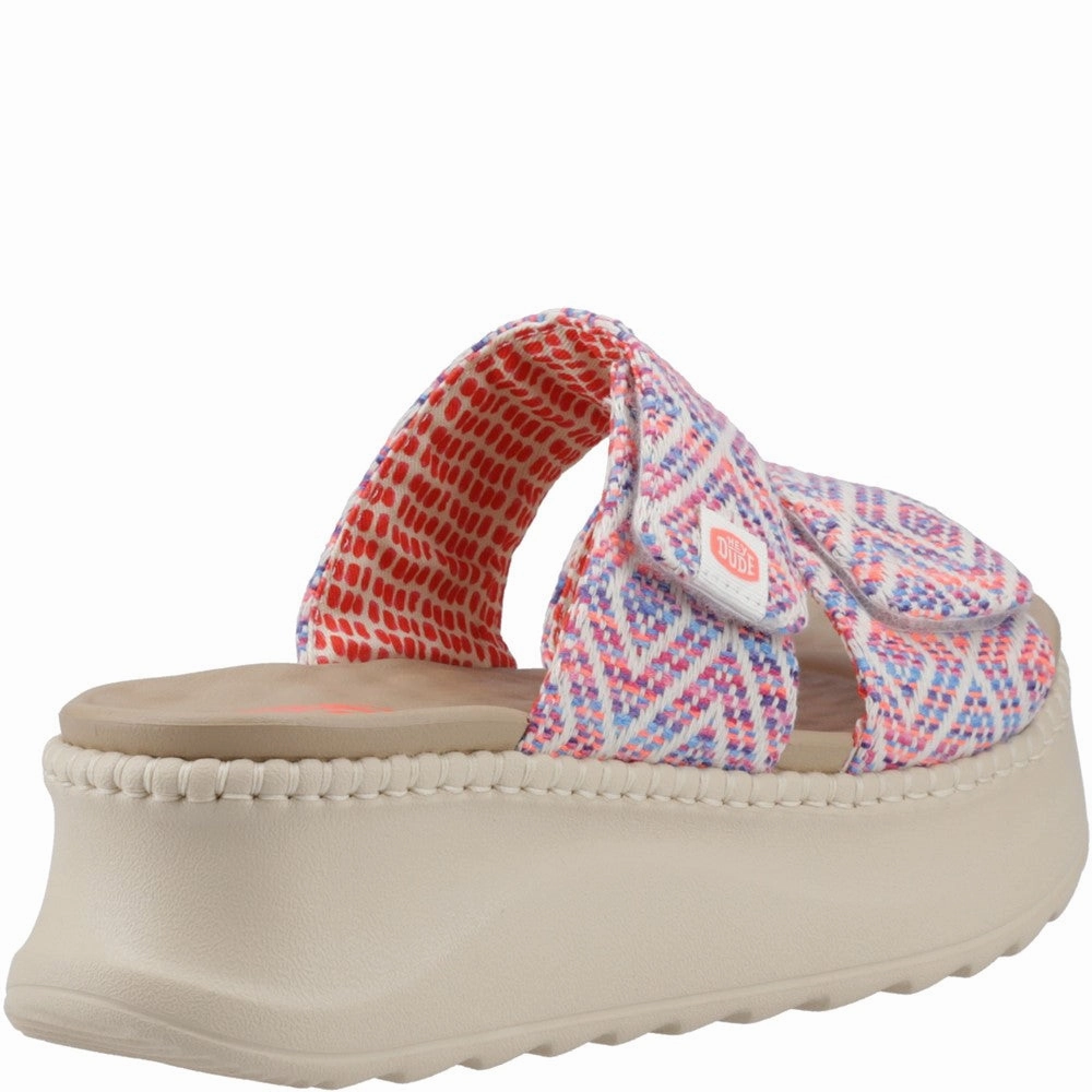 HEYDUDE Delray Slide Surf Baja Sandal Women's Sneakers Casual Walking Shoes