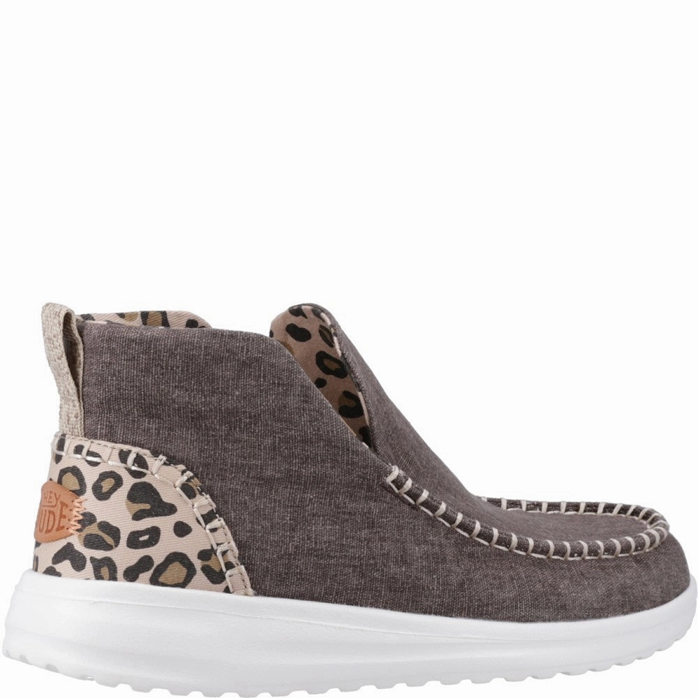 HEYDUDE Denny Heavy Canvas Boot Women's Sneakers Casual Walking Shoes