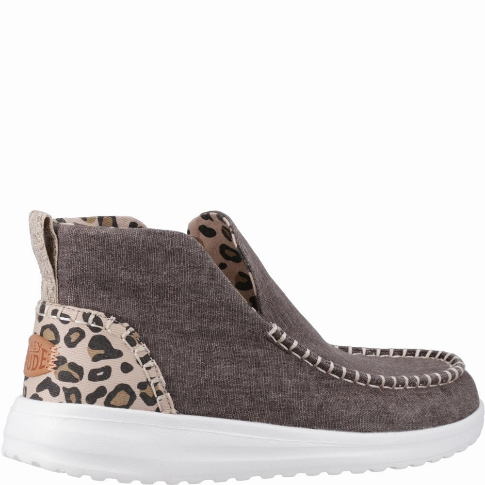 HEYDUDE Denny Heavy Canvas Boot Women's Sneakers Casual Walking Shoes