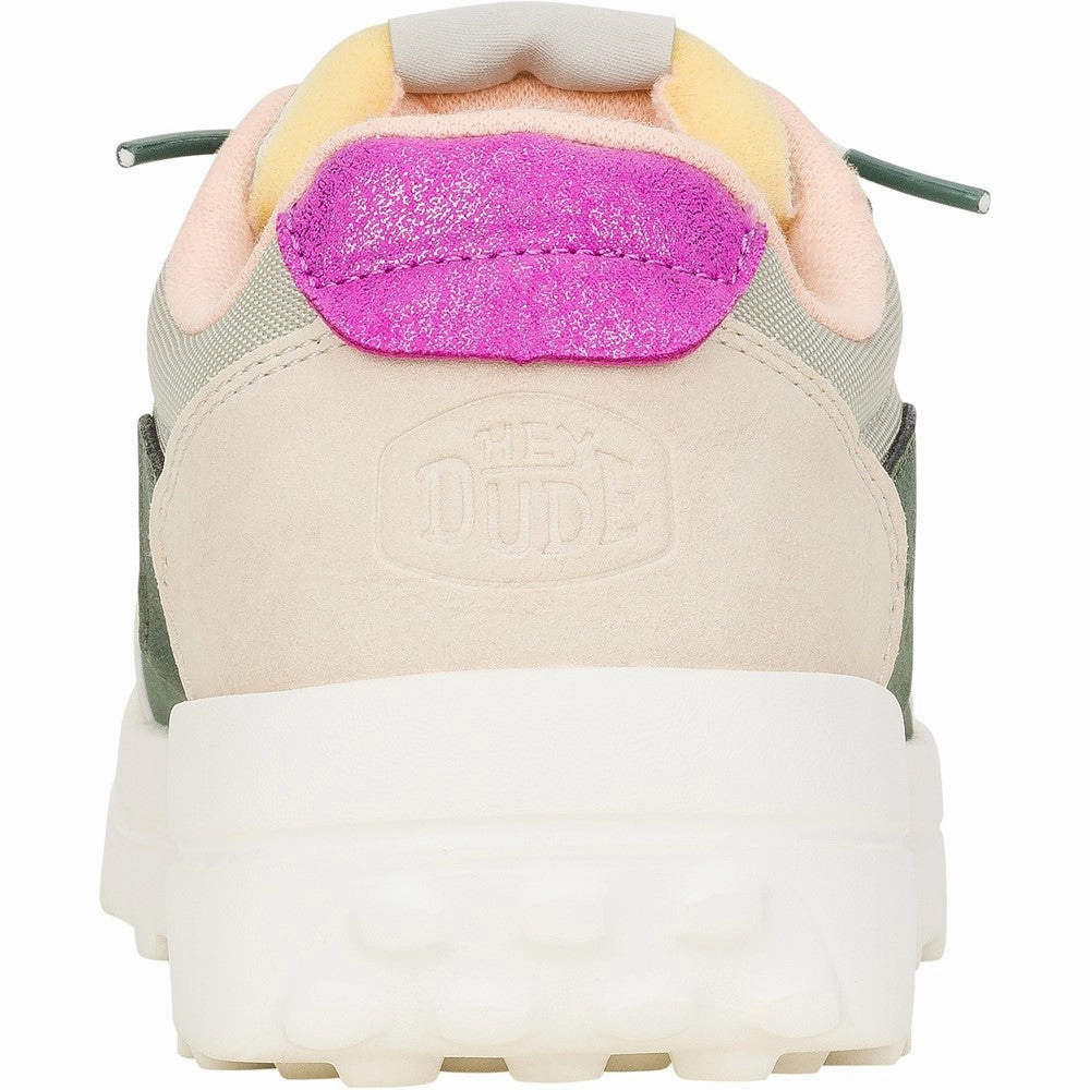 HEYDUDE Hayden Colorblock Trainers Women's Sneakers Casual Walking Shoes