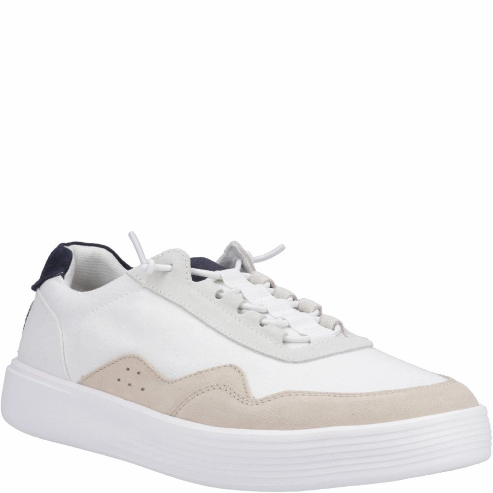 HEYDUDE Hudson Canvas Trainer Basketball Shoes, Running Shoes