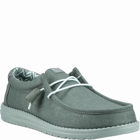 HEYDUDE Wally Canvas Shoe Basketball Shoes, Running Shoes