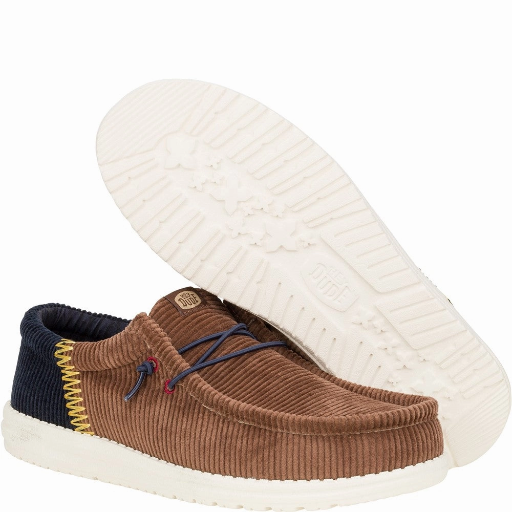 HEYDUDE Wally Funk Corduroy Shoes Men's Sports Casual Shoes