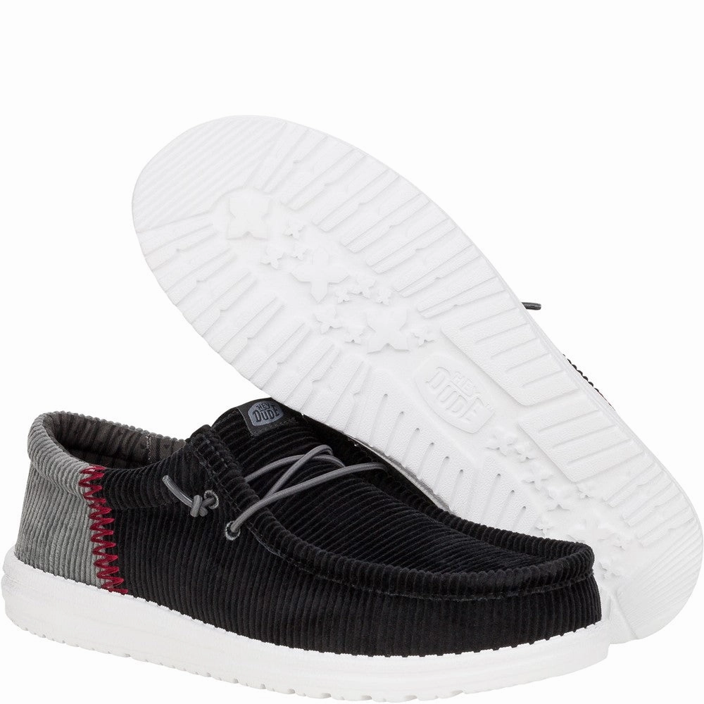 HEYDUDE Wally Funk Corduroy Shoes Men's Sports Casual Shoes
