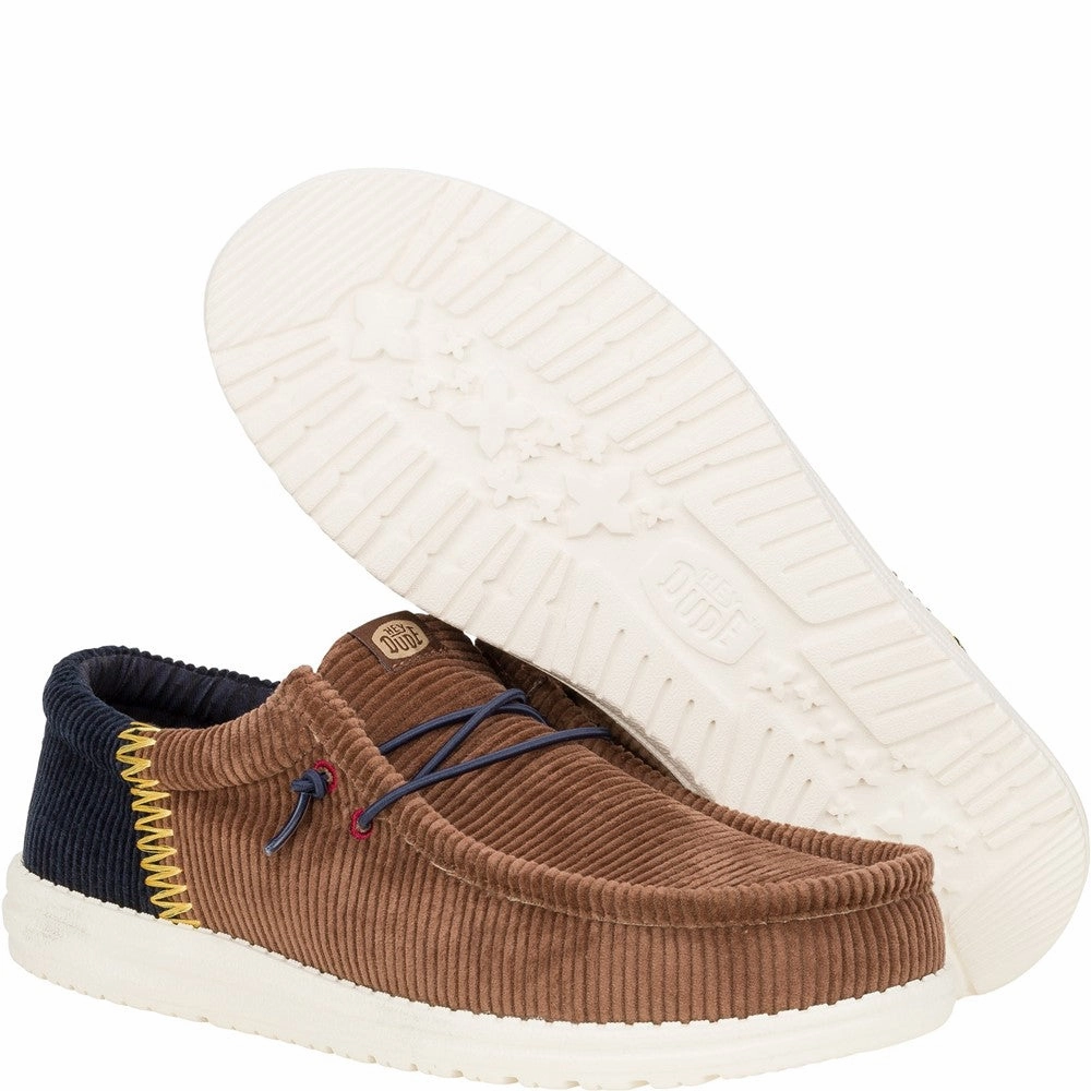 HEYDUDE Wally Funk Corduroy Shoes Men's Sports Casual Shoes