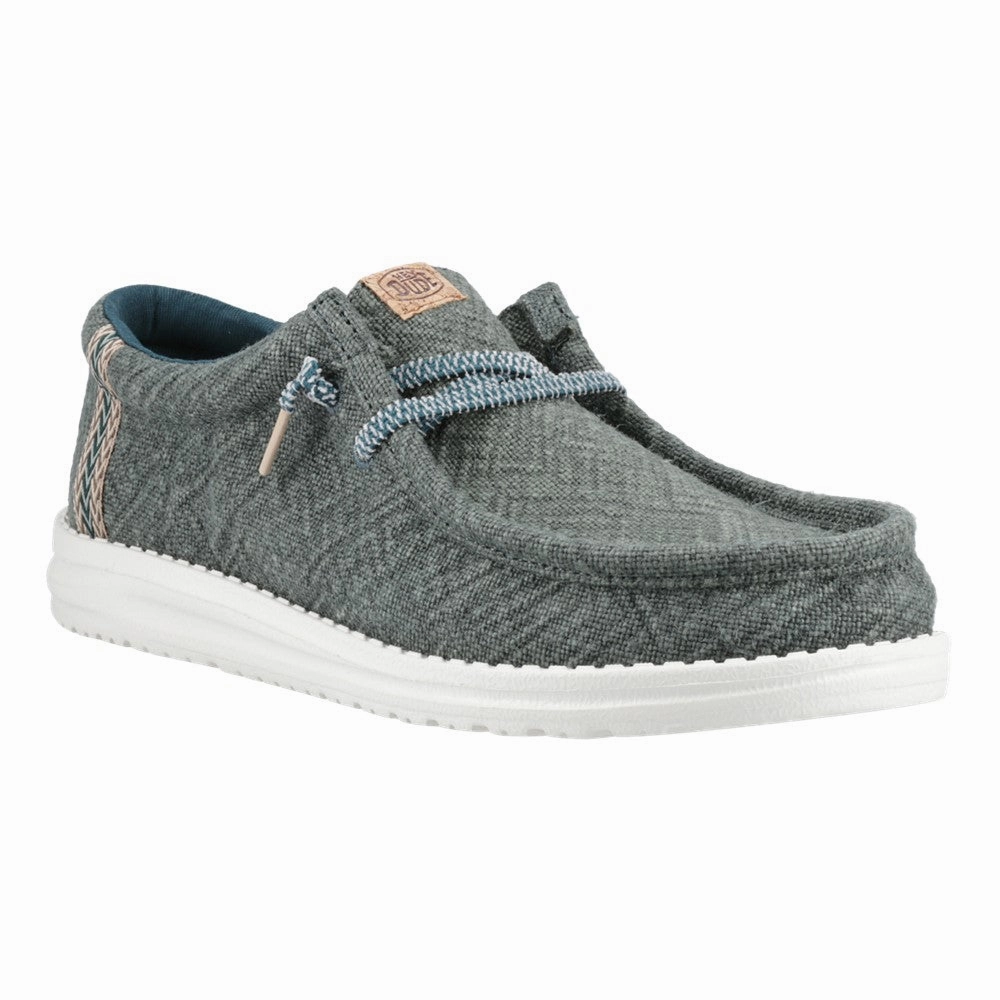 HEYDUDE Wally Jute Shoes Men's Sports Casual Shoes