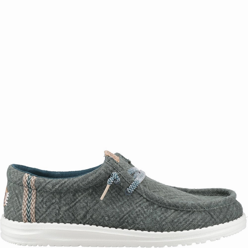 HEYDUDE Wally Jute Shoes Men's Sports Casual Shoes