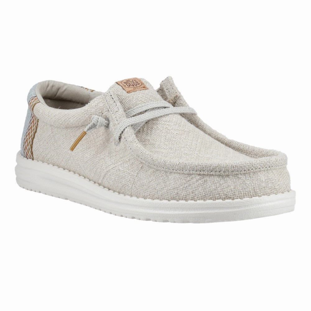 HEYDUDE Wally Jute Shoes Men's Sports Casual Shoes