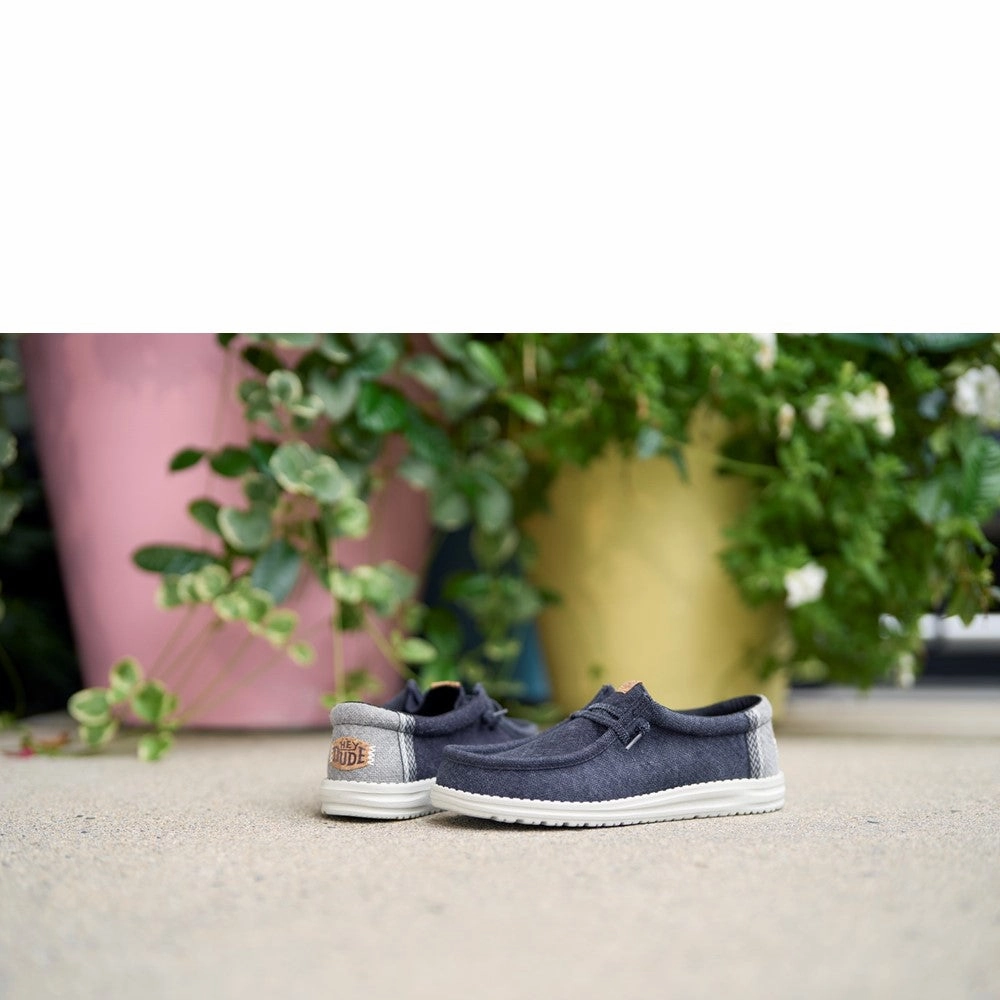 HEYDUDE Wally Jute Shoes Men's Sports Casual Shoes