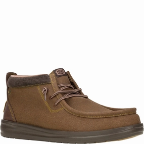 HEYDUDE Wally Mid GripR Boots Basketball Shoes, Running Shoes