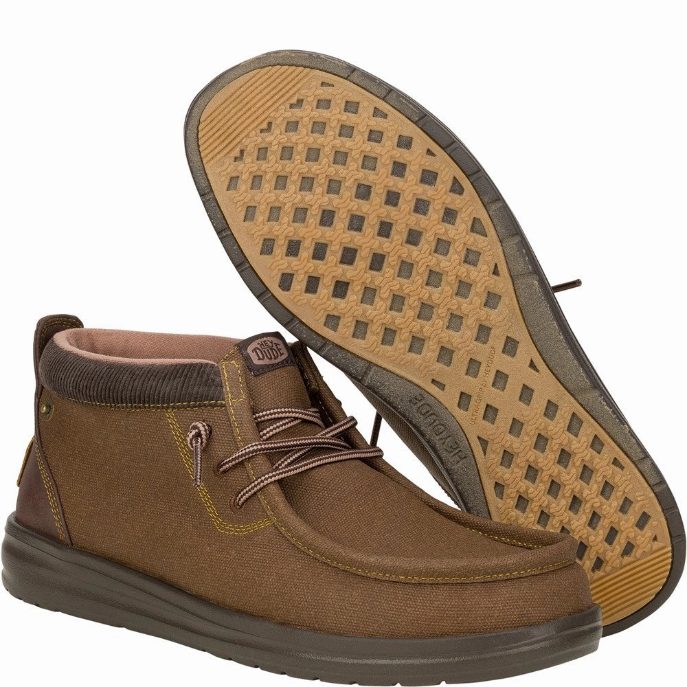 HEYDUDE Wally Mid GripR Boots Men's Sports Casual Shoes