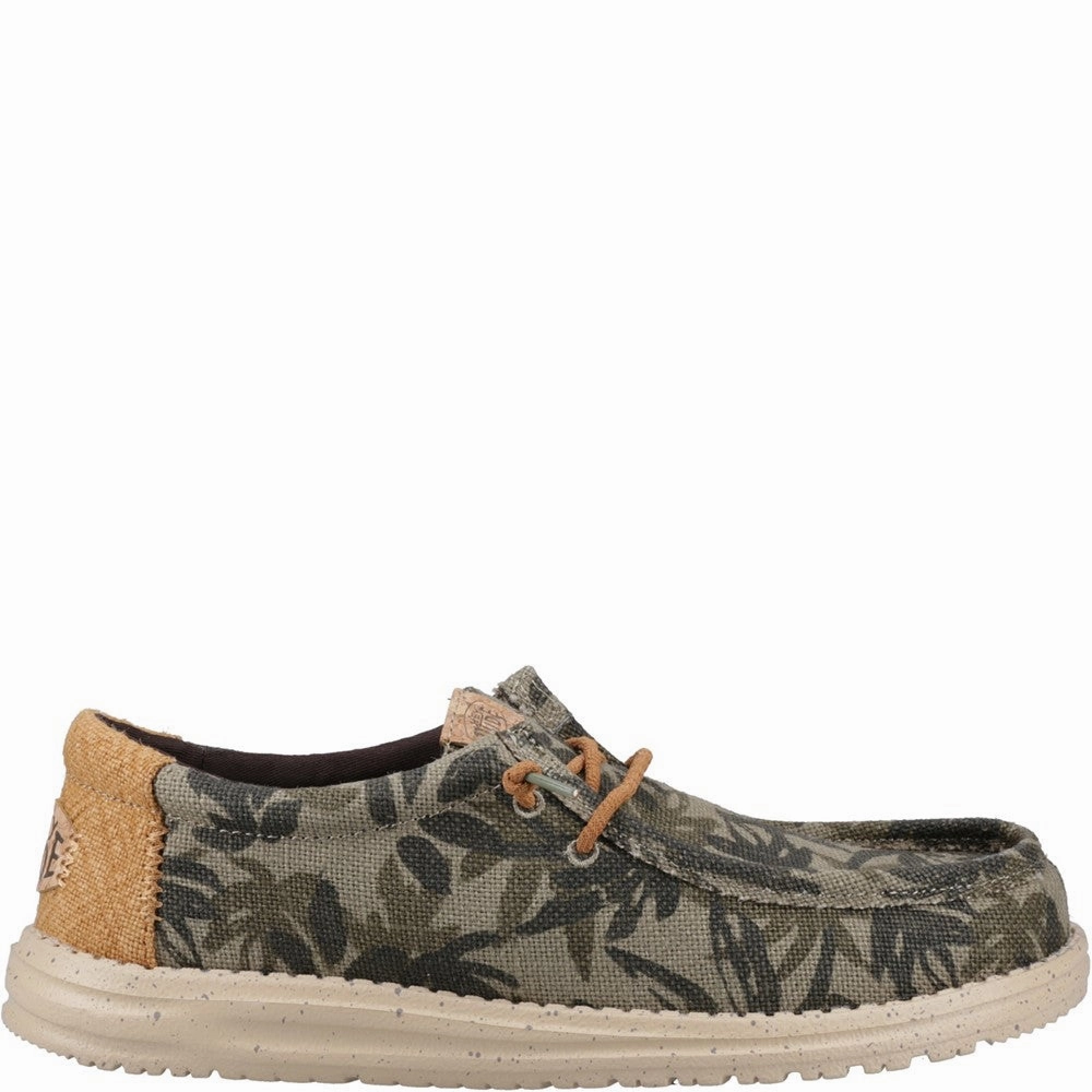 HEYDUDE Wally Palm Jute Shoes Men's Sports Casual Shoes