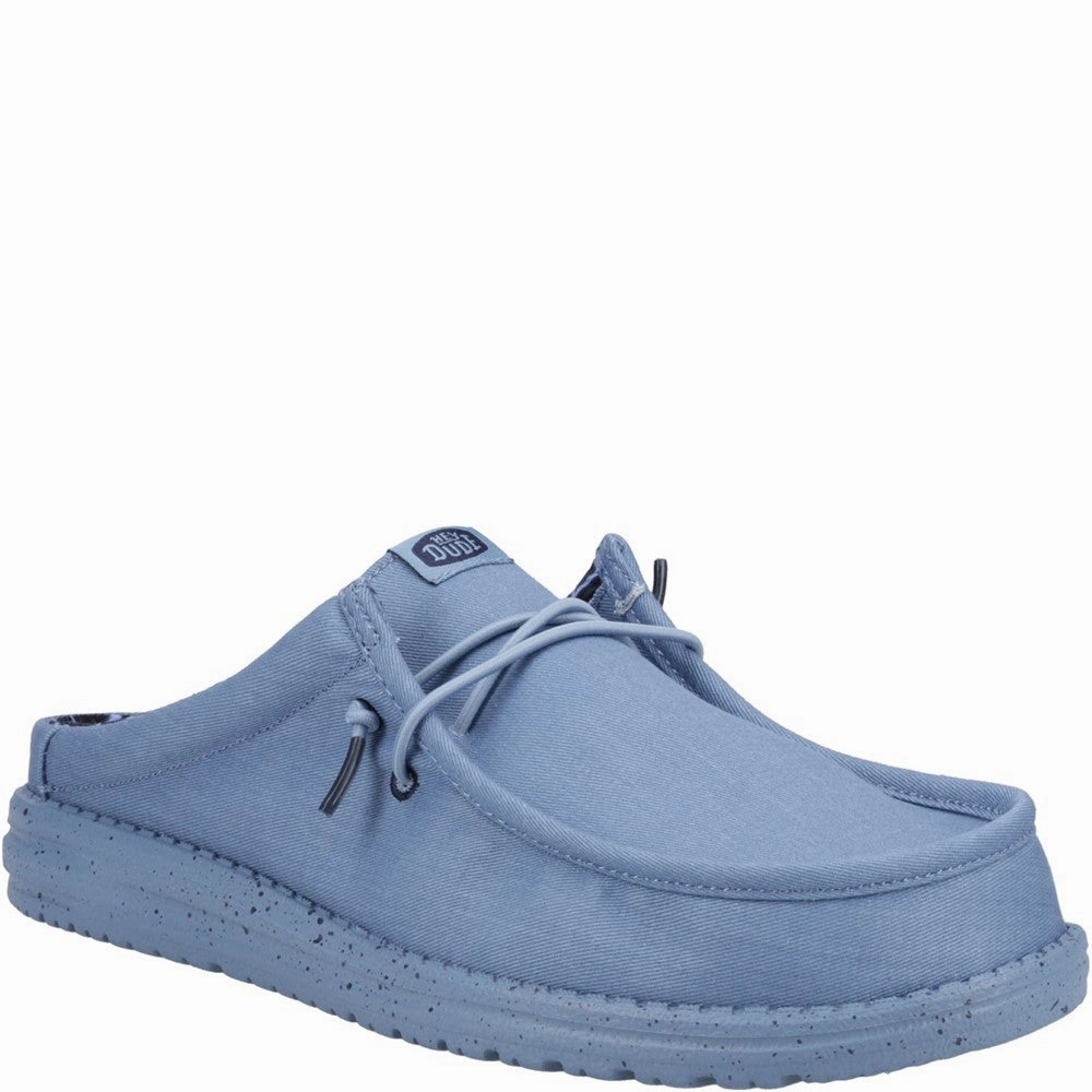 HEYDUDE Wally Slip Canvas Mule Basketball Shoes, Running Shoes