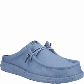 HEYDUDE Wally Slip Canvas Mule Basketball Shoes, Running Shoes