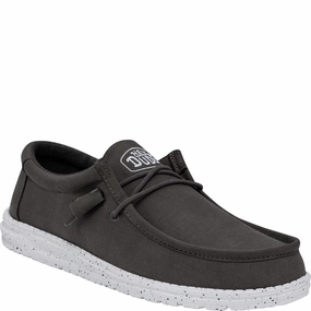 HEYDUDE Wally Slub Canvas Shoe Basketball Shoes, Running Shoes