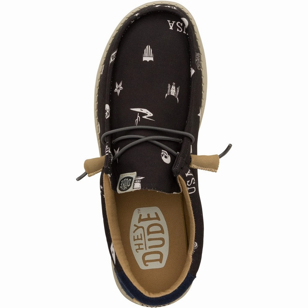 HEYDUDE Wally Stars n Skulls Shoe Men's Sports Casual Shoes
