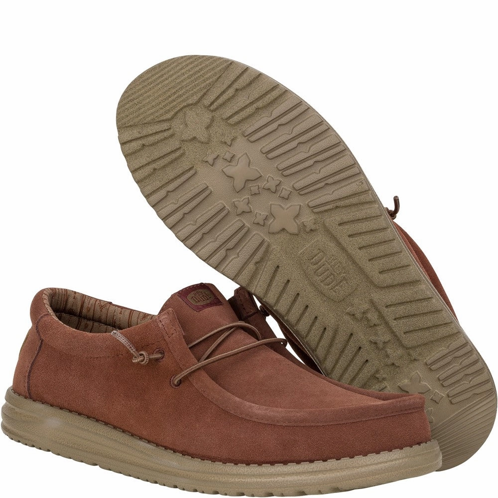 HEYDUDE Wally Suede Shoes Men's Sports Casual Shoes