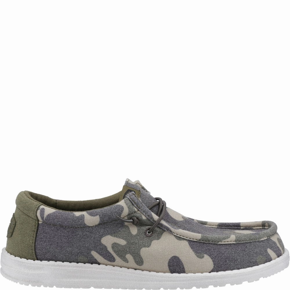 HEYDUDE Wally Washed Camo Shoe Men's Sports Casual Shoes