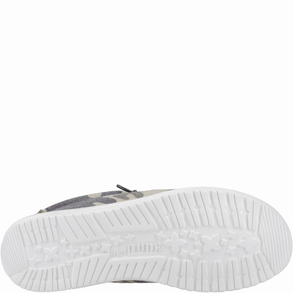 HEYDUDE Wally Washed Camo Shoe Men's Sports Casual Shoes