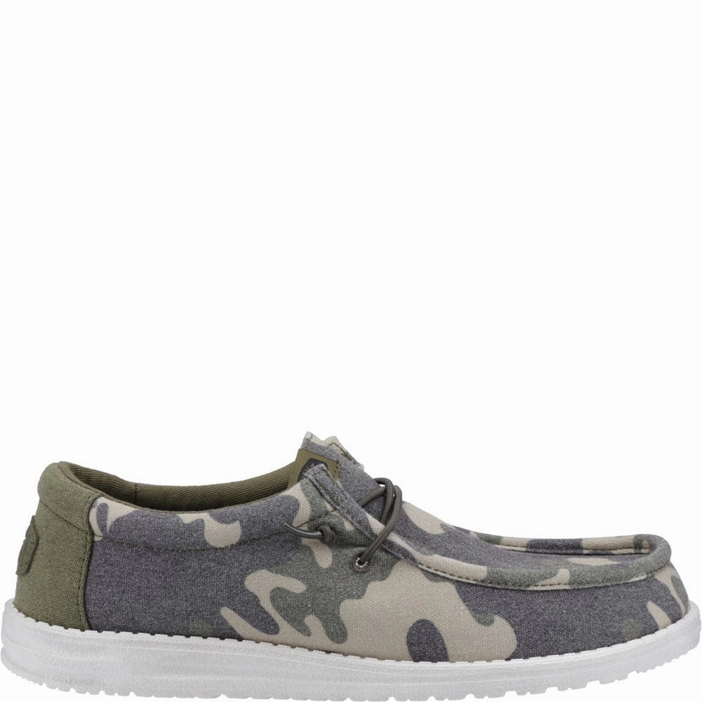 HEYDUDE Wally Washed Camo Shoe Men's Sports Casual Shoes