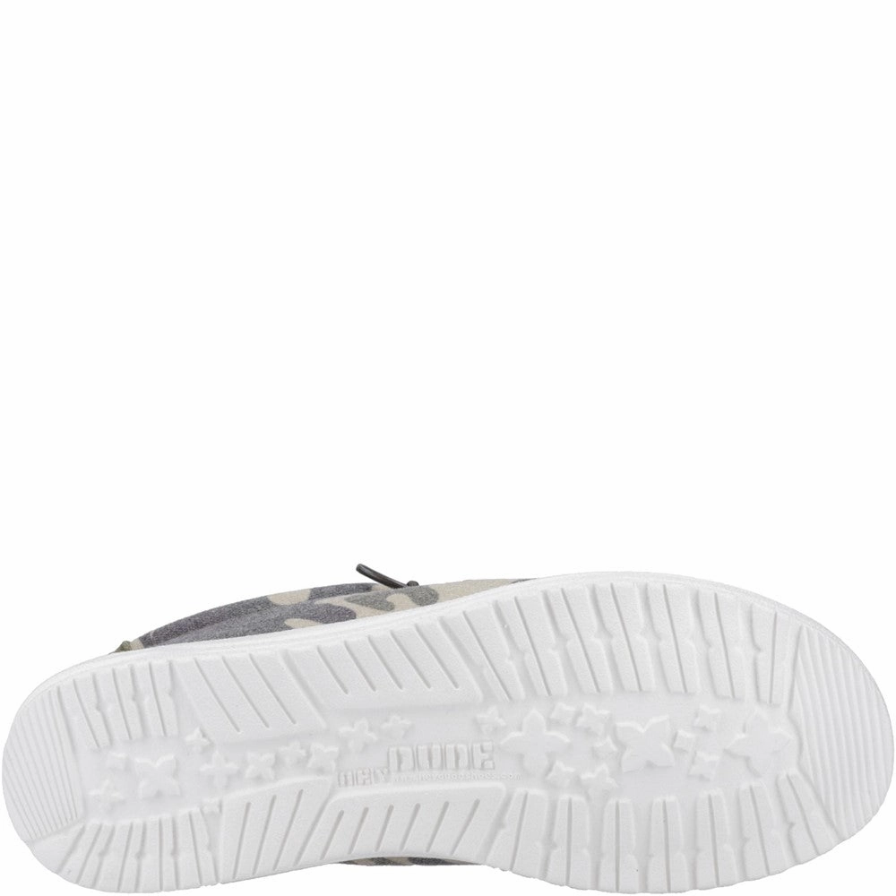 HEYDUDE Wally Washed Camo Shoe Men's Sports Casual Shoes