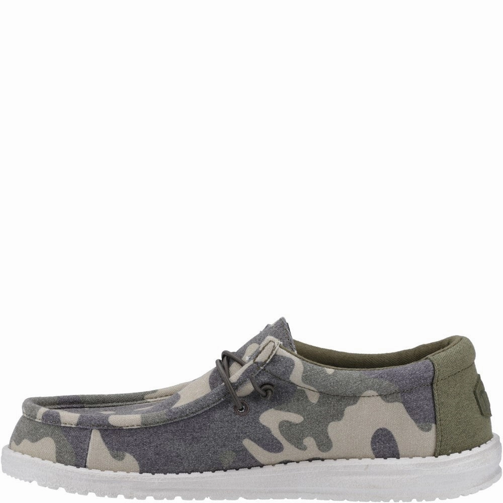 HEYDUDE Wally Washed Camo Shoe Men's Sports Casual Shoes
