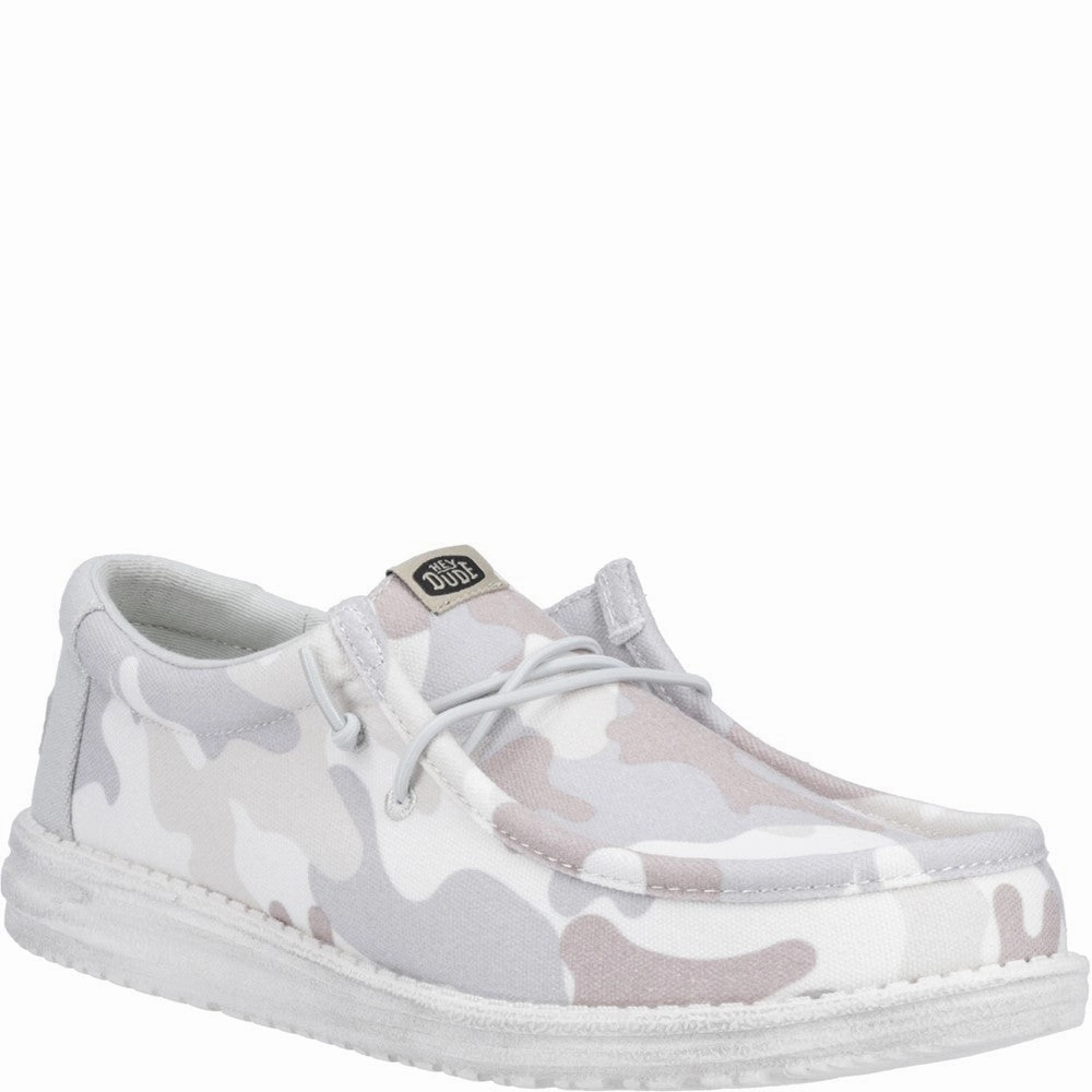 HEYDUDE Wally Washed Camo Shoe Basketball Shoes, Running Shoes