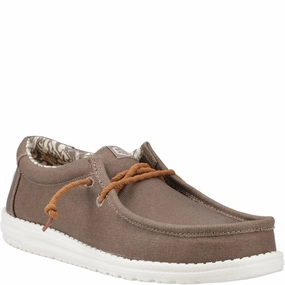 HEYDUDE Wally Waxed Canvas Shoes Basketball Shoes, Running Shoes