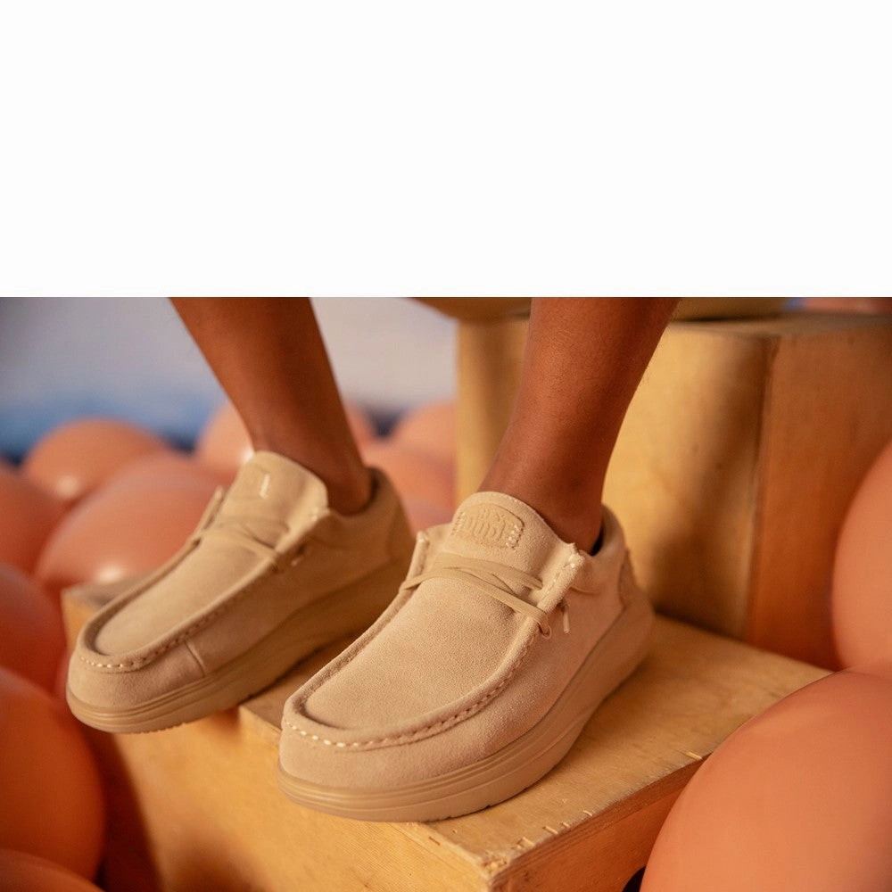 HEYDUDE Wally X Suede Shoes Men's Sports Casual Shoes
