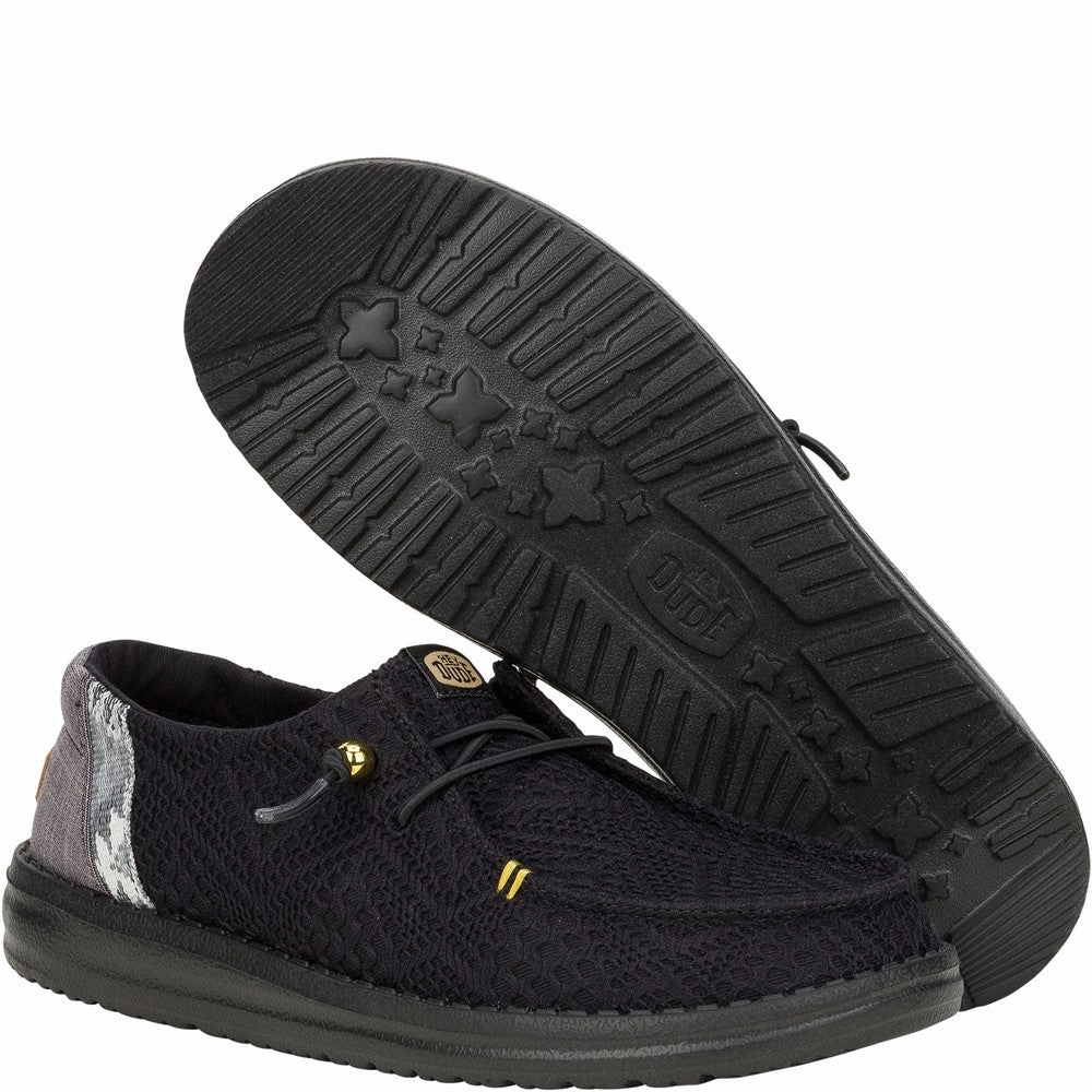 HEYDUDE Wendy Boho Crochet Shoes Women's Sneakers Casual Walking Shoes