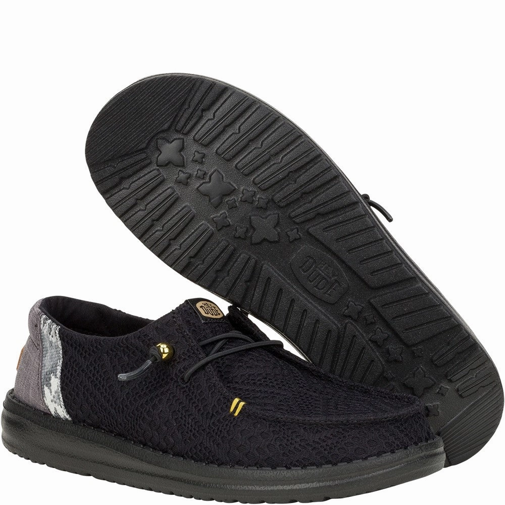 HEYDUDE Wendy Boho Crochet Shoes Women's Sneakers Casual Walking Shoes